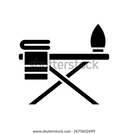 ironing board icon vector design template simple and clean