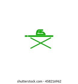 ironing board, iron, icon, vector