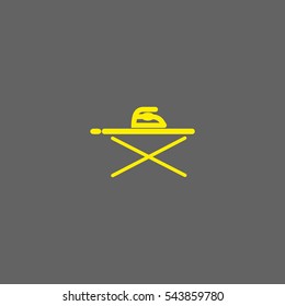 ironing board, iron, icon, vector