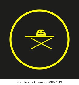 ironing board, iron, icon, vector