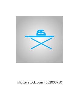 ironing board, iron, icon, vector