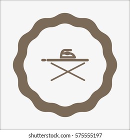 ironing board, iron, icon, vector