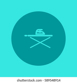 ironing board, iron, icon, vector