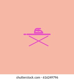 ironing board, iron, icon, vector