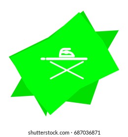 ironing board, iron, icon, vector