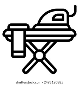 Ironing Board laundry shop icon illustration