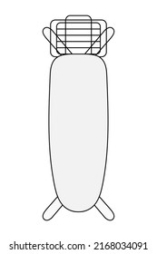 Ironing board pictogram vector illustration on a white background.
