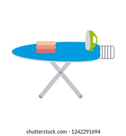 Ironing board in vector