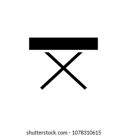 ironing board vector icon. Illustration isolated for graphic and web design