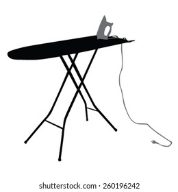 ironing board vector illustration