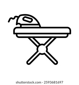 Ironing board Vector Line Icon Design