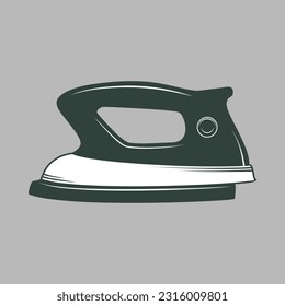ironing clothes equitment vector 2D palgenep