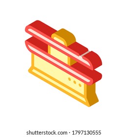 ironing equipment isometric icon vector. ironing equipment sign. isolated symbol illustration