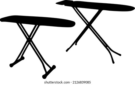 Ironing floor boards. Vector image.