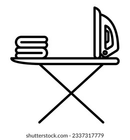 ironing icon on transparent background