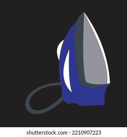 ironing illustration, iron is a tool used to tidy up clothes that are used daily, usually for work clothes and other official clothes