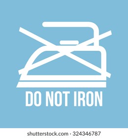 Ironing instructions design, vector illustration eps10 graphic 