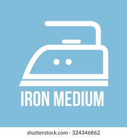 Ironing instructions design, vector illustration eps10 graphic 
