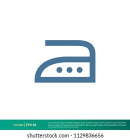 Ironing, Laundry Icon Vector Logo Template Illustration Design. Vector EPS 10.