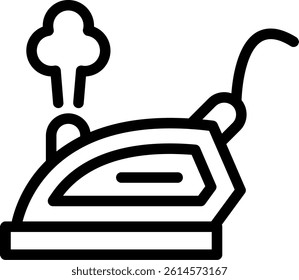 Ironing Line Vector Icon Design
