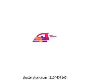 ironing Logo Design vector Template