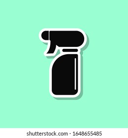 Ironing machine sticker style icon. Simple thin line, outline, glyph, flat vector of wash icons for ui and ux, website or mobile application