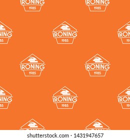 Ironing pattern vector orange for any web design best