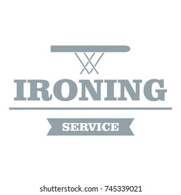 Ironing Service Logo. Simple Illustration Of Ironing Service Vector Logo For Web