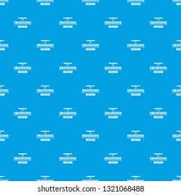 Ironing service pattern vector seamless blue repeat for any use