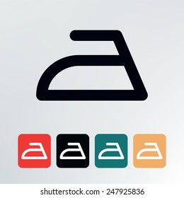 Ironing symbol.vector illustration.