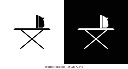 ironing table icon line art vector