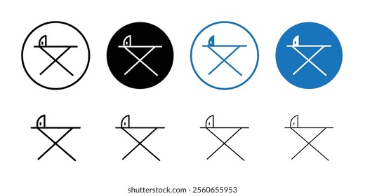 ironing table icon Outline vector for web ui