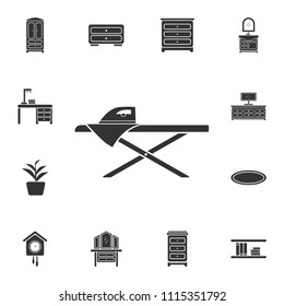 Ironing table icon. Simple element illustration. Ironing table symbol design from Home Furniture collection set. Can be used for web and mobile on white background