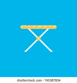 ironing table isolated vector in blue background