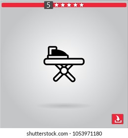 ironing vector icon