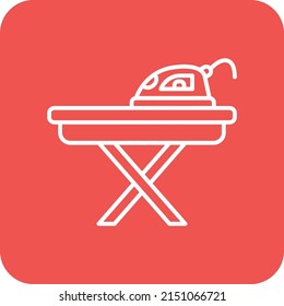 Ironing vector icon. Can be used for printing, mobile and web applications.