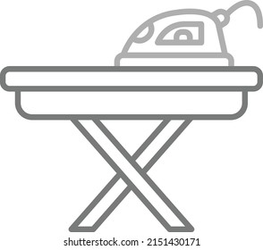 Icono de vector de planchado. Se puede usar para imprimir, móviles y aplicaciones web.