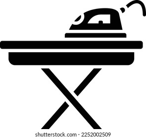 Ironing vector icon. Can be used for printing, mobile and web applications.