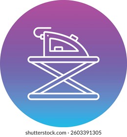 Ironing vector icon. Can be used for printing, mobile and web applications.