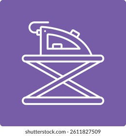 Ironing vector icon. Can be used for printing, mobile and web applications.