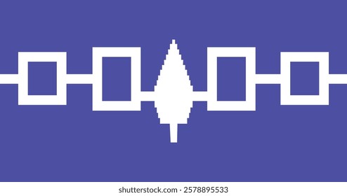 Iroquois Confederacy Flag Vector Illustration Premium Quality