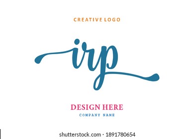 IRP lettering logo is simple, easy to understand and authoritative