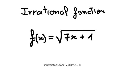 Irrational algebraic functions in mathematics. Scientific resources for teachers and students.