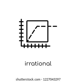 Irrational exuberance icon. Trendy modern flat linear vector Irrational exuberance icon on white background from thin line Business collection, editable outline stroke vector illustration