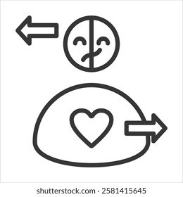Irrationality Icon Vector Illustration Outline
