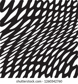 Irregular Abstract Grid, Linear Hand Drawn Background