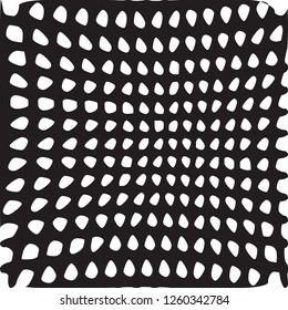 Irregular Abstract Grid, Linear Hand Drawn Background