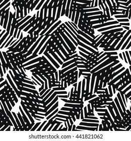 Irregular abstract grid pattern. Confusion linear texture