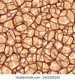 Irregular abstract rounded pentagonal grid foam form. Grid mesh web structure. Natural organic cell texture seamless pattern. Science biology chemistry background.  
