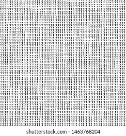 Irregular abstract seamless pattern. Dashed line texture. Black and white background. Vector illustration